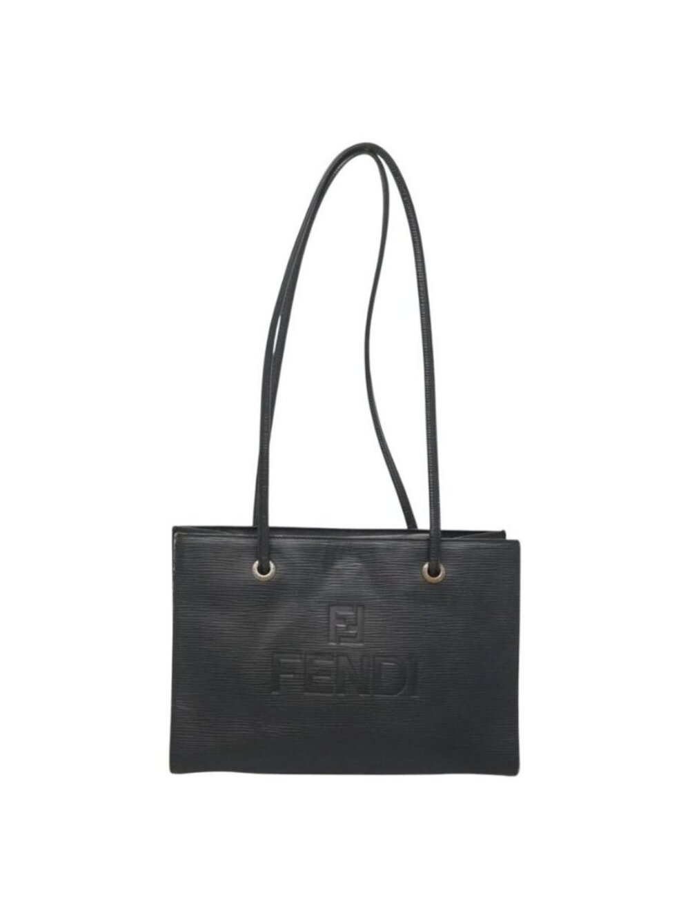 Authentic FENDI Shoulder Bag Leather Black - Picture 5 of 16